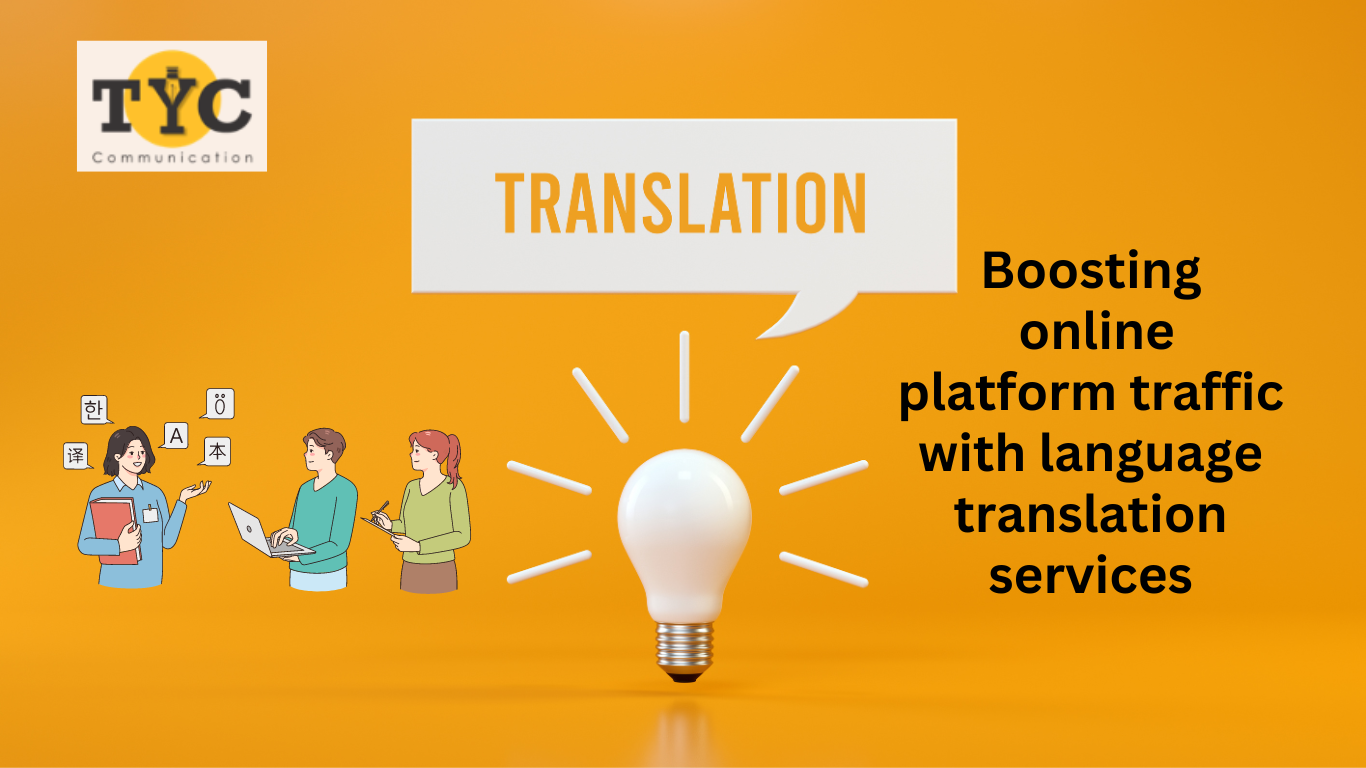 Boosting online platform traffic with language translation services
